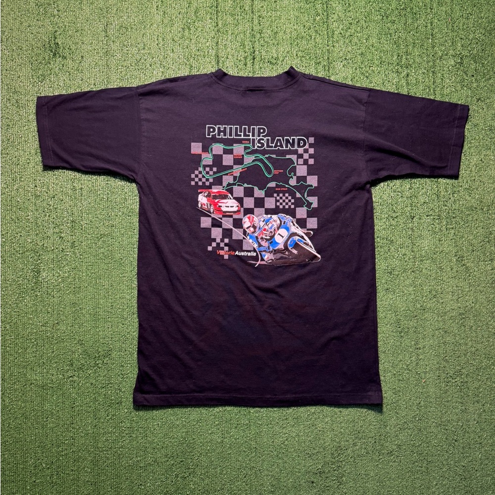 Phillip Island Black Graphic Tee